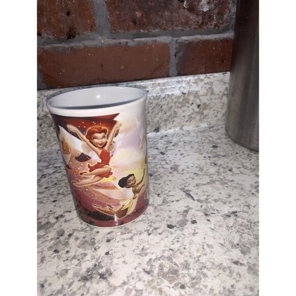 Disney Tinkerbell small  white Ceramic Coffee Cup Mug Dishwasher/Microwave Safe - Picture 10 of 10